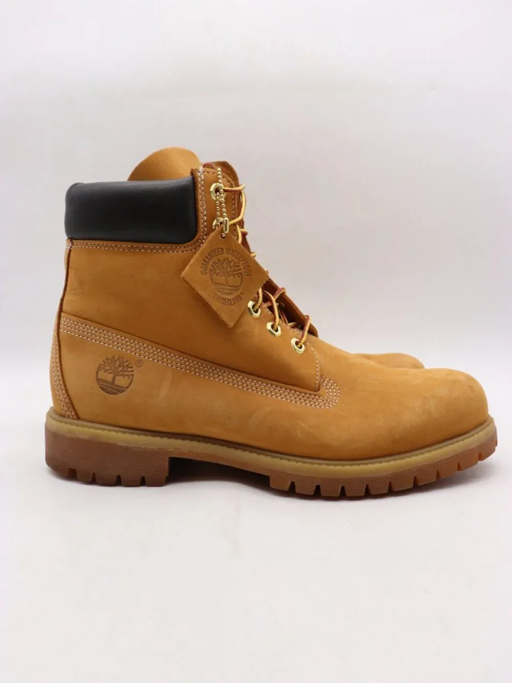 Timberland 6 Inch Wheat Waterproof Work Boots Men's Size 10 M Med Wheat Nubuck